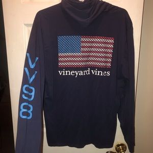 Vineyard Vines American Flag Hoodie Tee